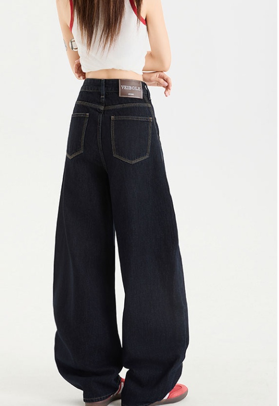 Apricot lengthen long pants straight jeans for women