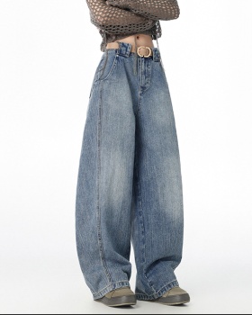 Lengthen banana long pants loose jeans for women