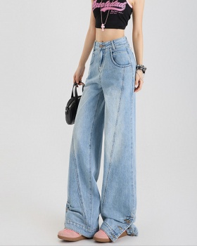 Loose wide leg pants American style long pants for women