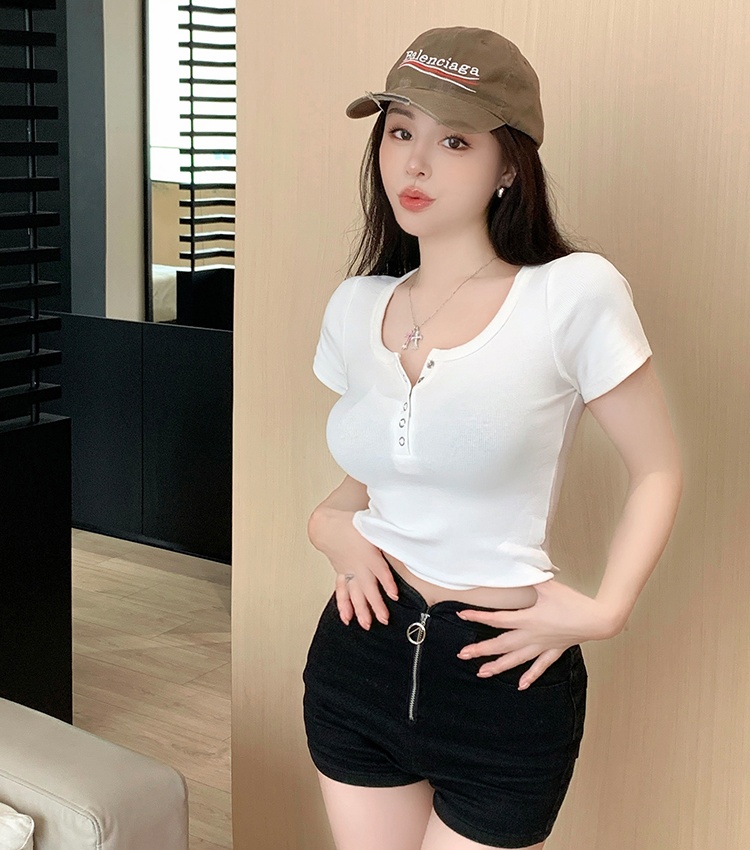 Tender tight T-shirt short sleeve tops for women