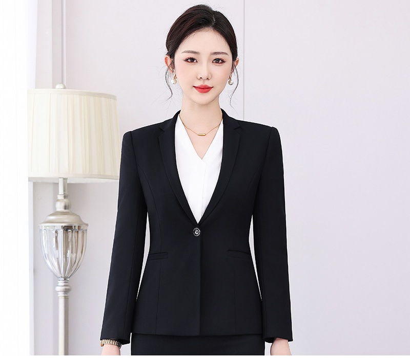 Overalls suit pants profession coat 2pcs set for women