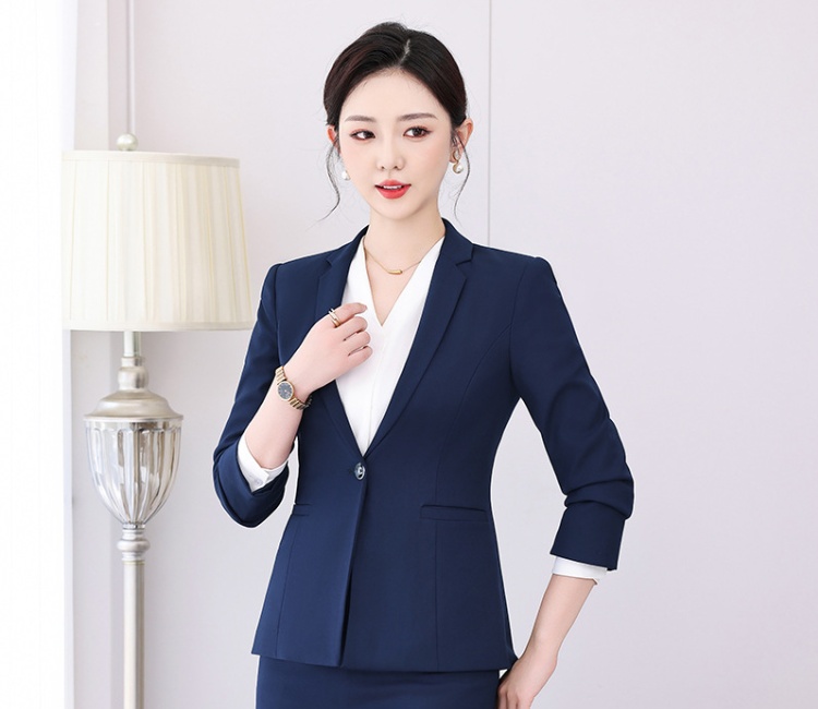 Overalls suit pants profession coat 2pcs set for women