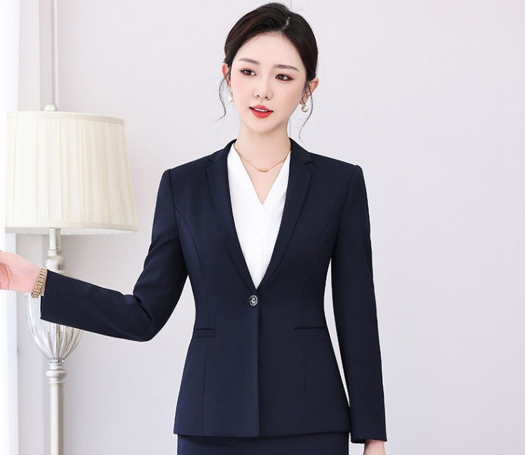 Overalls suit pants profession coat 2pcs set for women