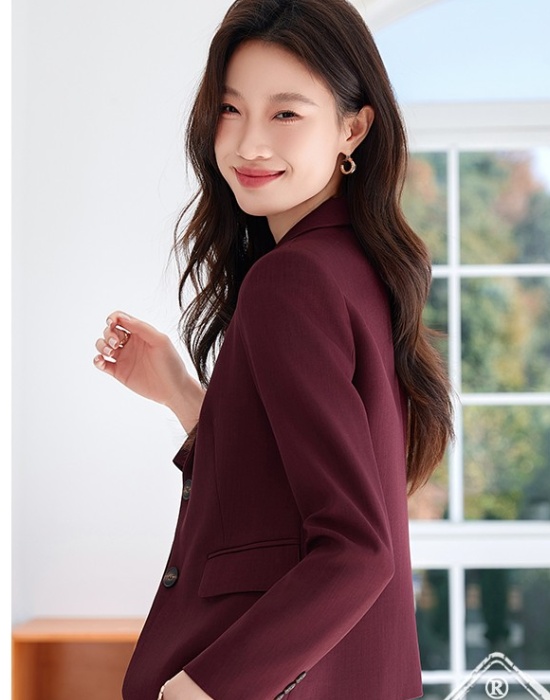 Profession long sleeve coat overalls business suit for women