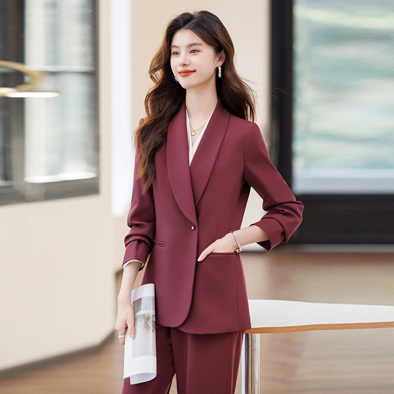 Long sleeve profession overalls business suit for women