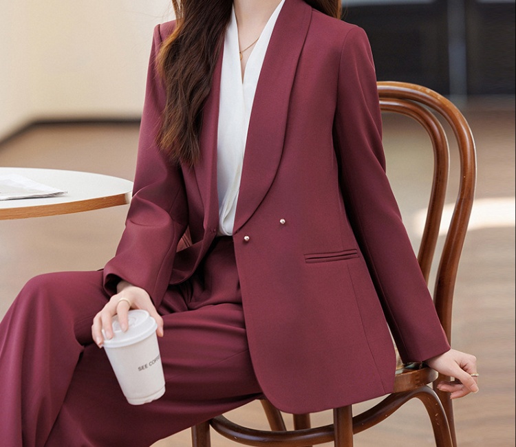 Overalls suit pants profession business suit 2pcs set