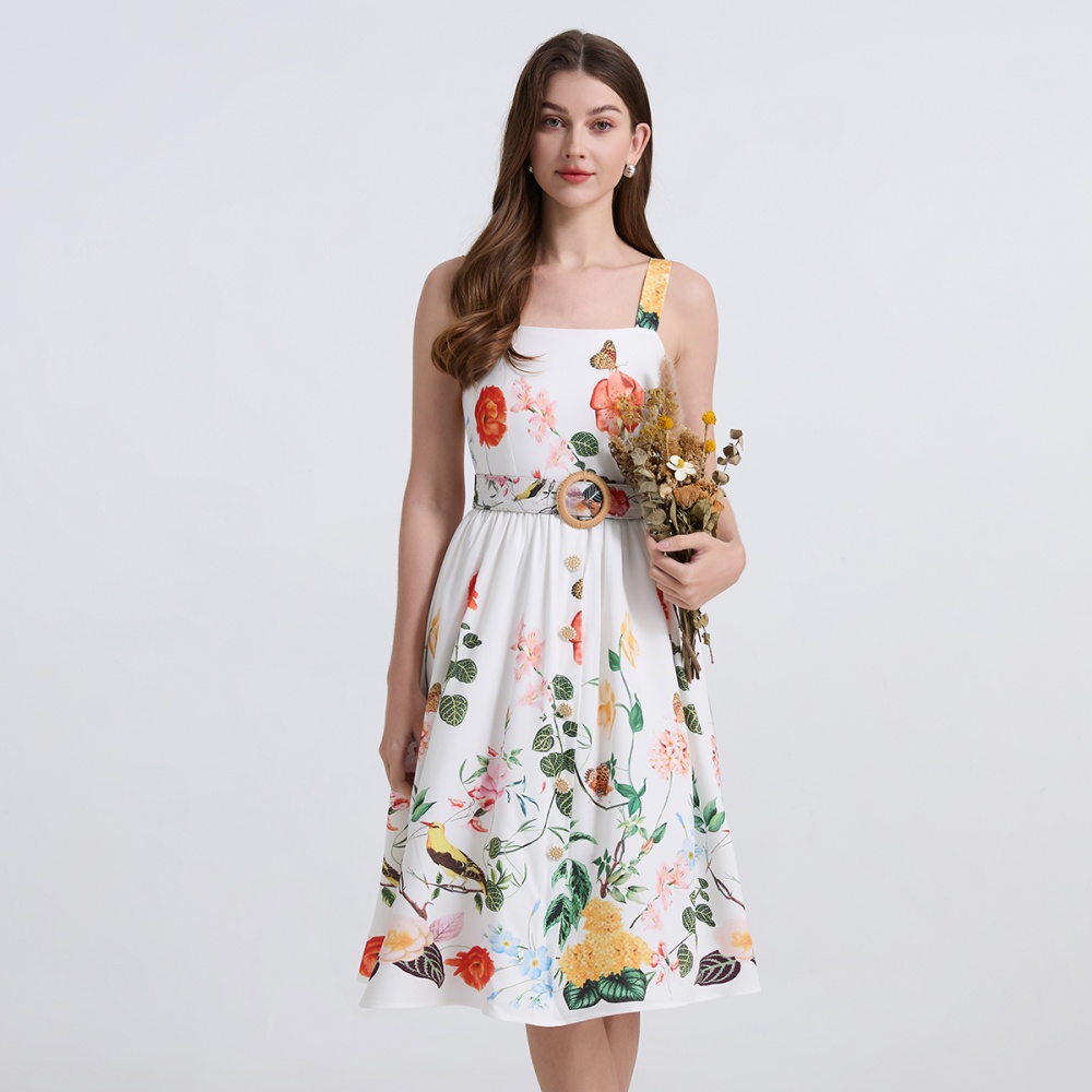 Vacation summer dress sling sleeveless sleeveless dress