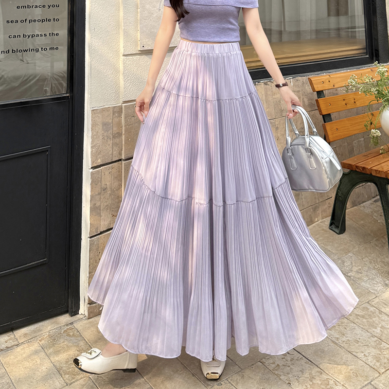 A-line slim long skirt spring and summer skirt for women