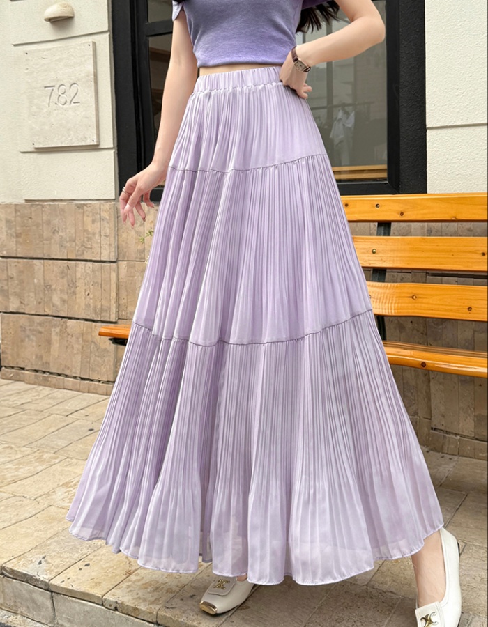 A-line slim long skirt spring and summer skirt for women