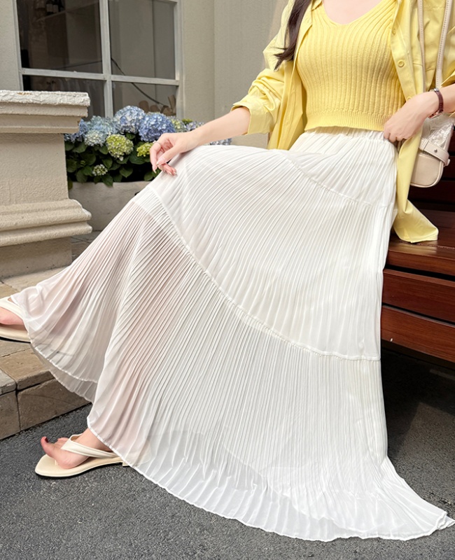 A-line slim long skirt spring and summer skirt for women