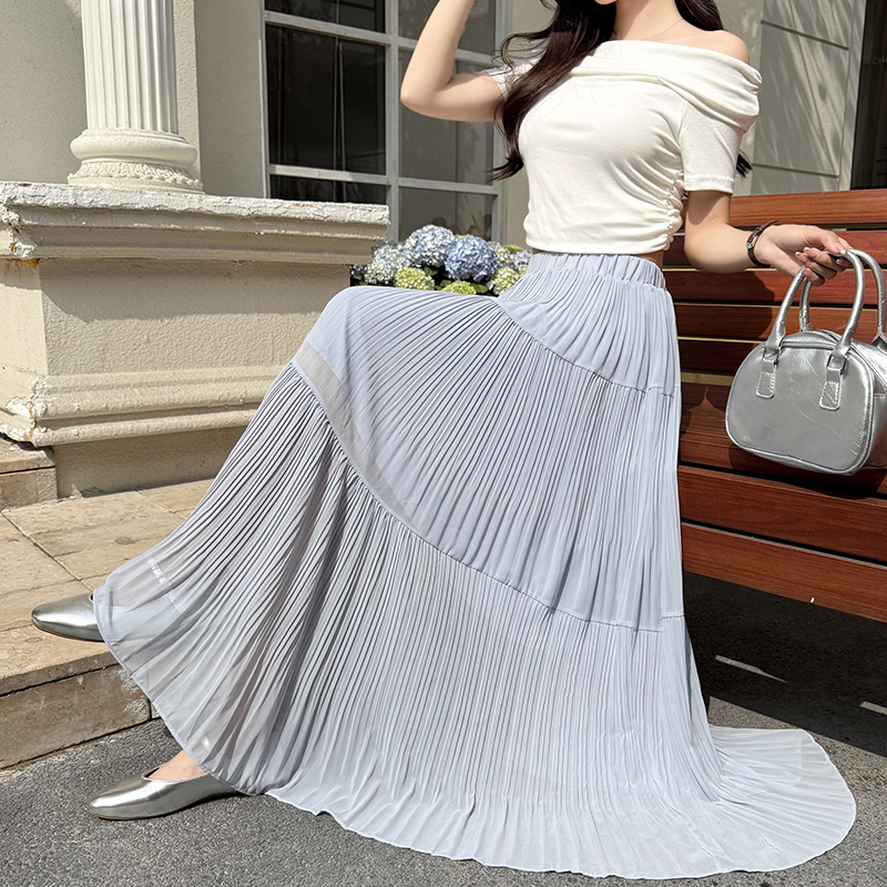 A-line slim long skirt spring and summer skirt for women