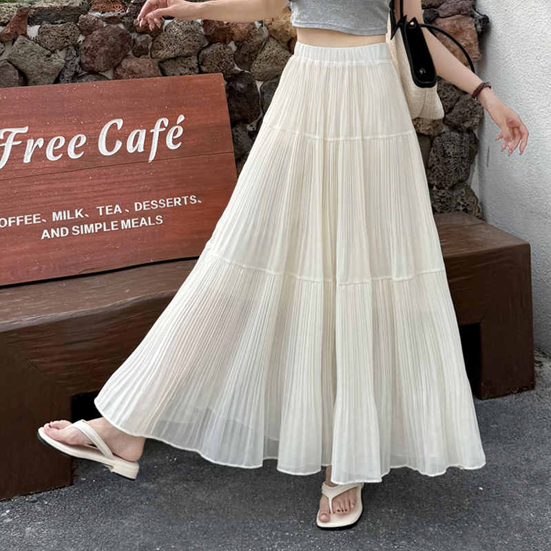 A-line slim long skirt spring and summer skirt for women