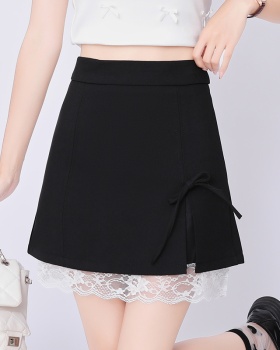 Package hip lace skirt split short skirt for women