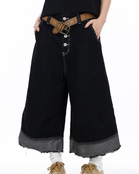 Summer loose five pants straight pants cropped pants