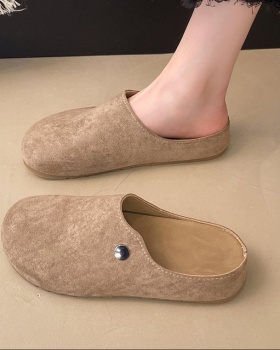 Lady France style slippers Casual lazy shoes for women