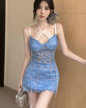 Sling lace fashion halter spicegirl dress for women