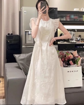 Temperament embroidery dress Chinese style long dress