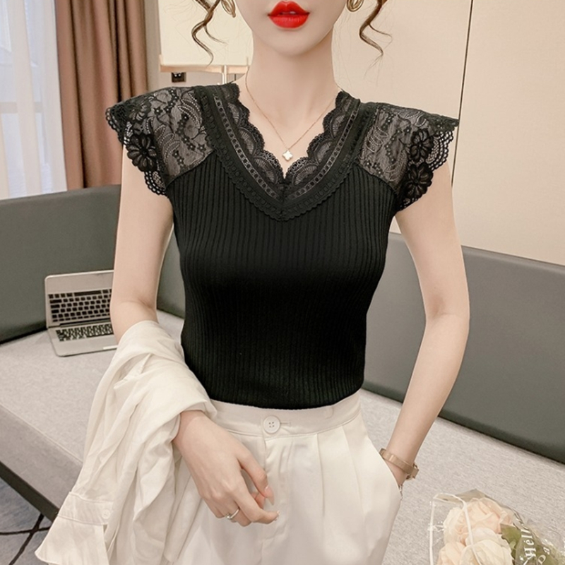 Sexy summer vest lace inside the ride tops for women