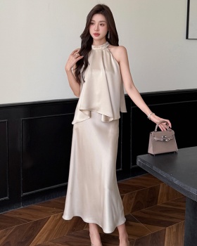 Mermaid short skirt tops a set for women