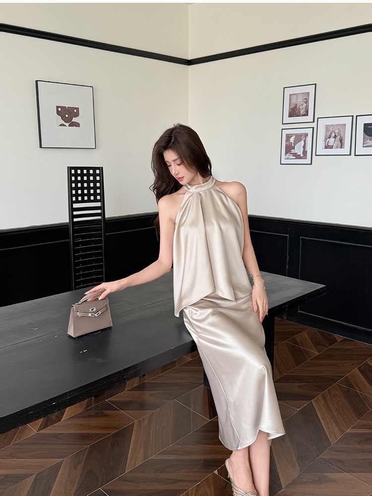 Mermaid short skirt tops a set for women