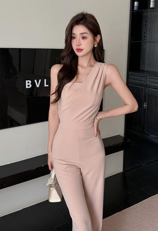 Thailand sexy summer high waist slim jumpsuit for women