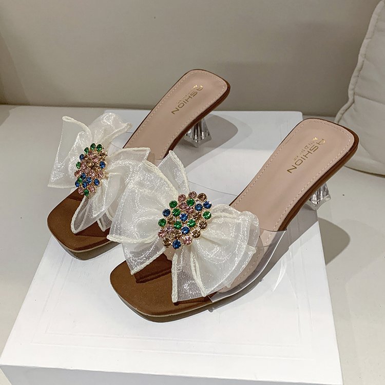 Fish mouth fashion high-heeled shoes fine-root shoes