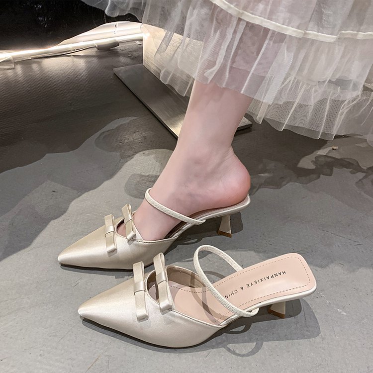 Pointed fashion high-heeled shoes fine-root shoes for women