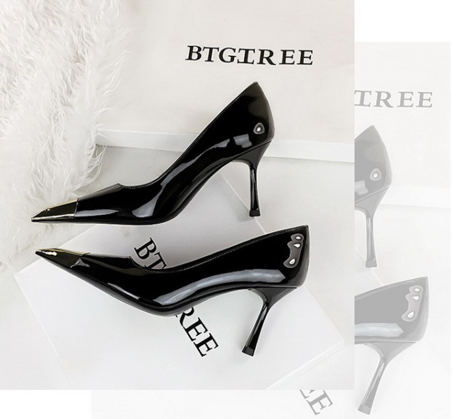 Fashion square head high-heeled shoes sexy shoes