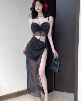 Perspective slim dress temperament long dress