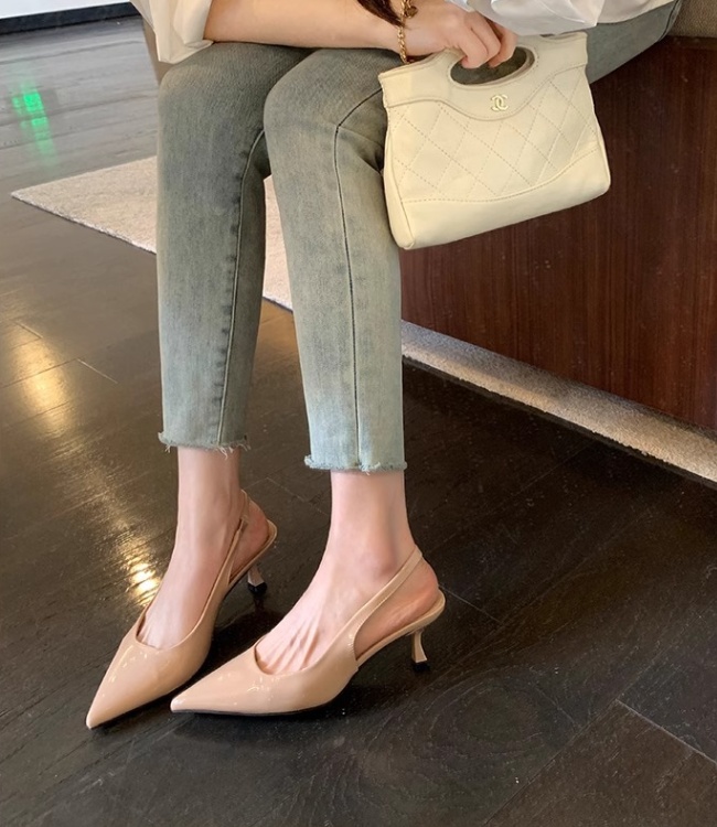 Pointed all-match high-heeled shoes temperament shoes