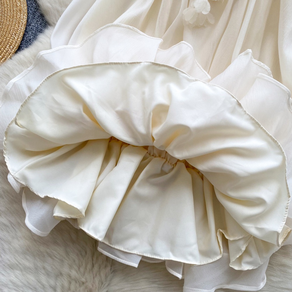Pinched waist vacation chiffon shirt summer tops