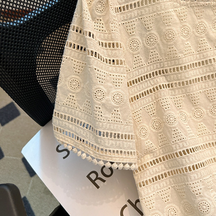 Crochet tops lace small shirt for women