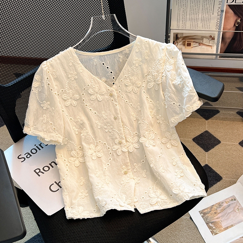 Unique summer tops short sleeve shirt for women