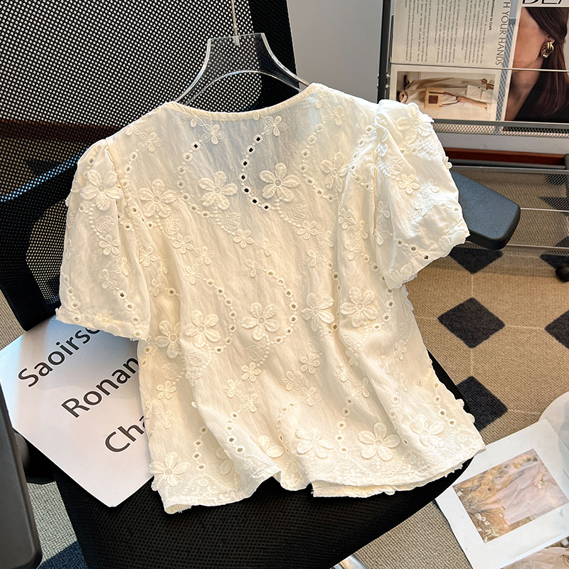 Unique summer tops short sleeve shirt for women