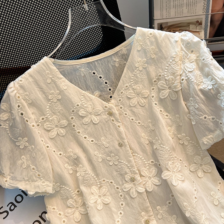 Unique summer tops short sleeve shirt for women