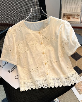 Summer short sleeve shirt France style small shirt