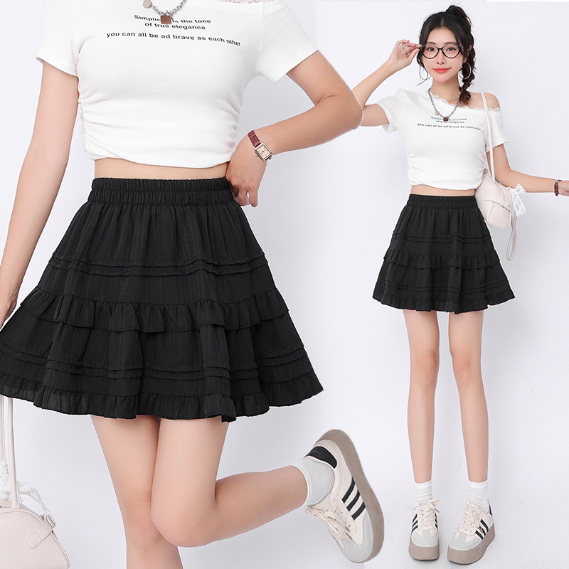 Thick and disorderly sweet skirt ballet short skirt for women