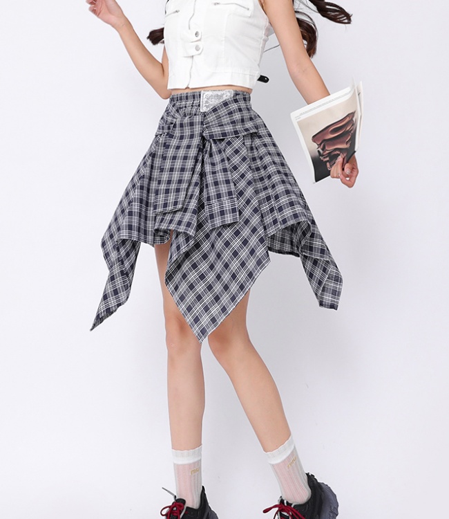 Anti emptied high waist skirt summer short skirt for women