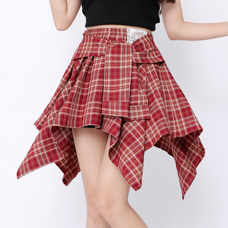 Anti emptied high waist skirt summer short skirt for women