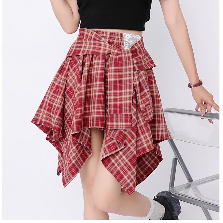 Anti emptied high waist skirt summer short skirt for women
