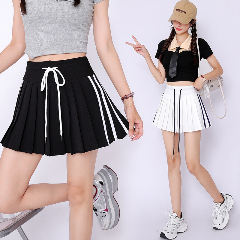 A-line short skirt college style skirt for women