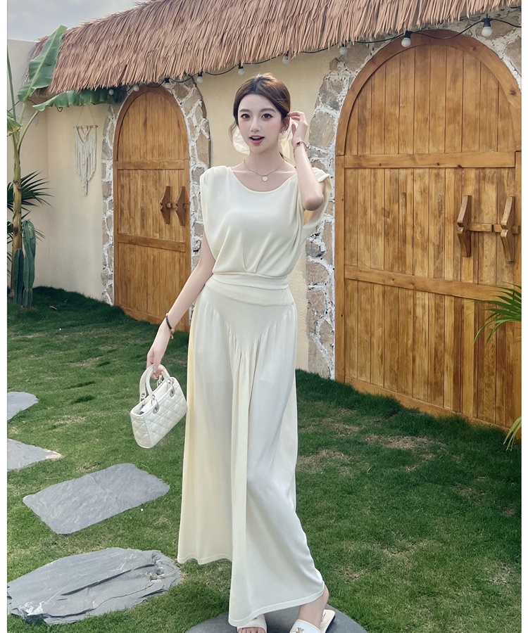 Temperament vest sleeveless skirt 2pcs set for women
