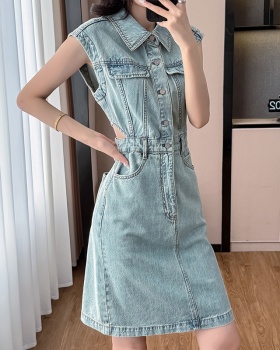 A-line sleeveless dress summer spicegirl T-back