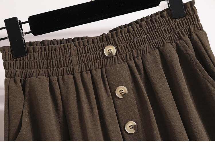 Summer wide leg loose five pants high waist thin shorts
