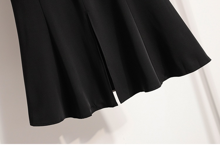 Split skirt A-line long skirt for women