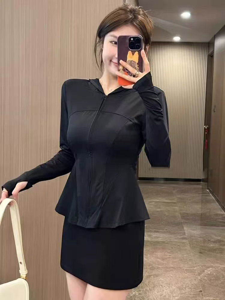 Summer slim pure coat baotou light fashion tops for women