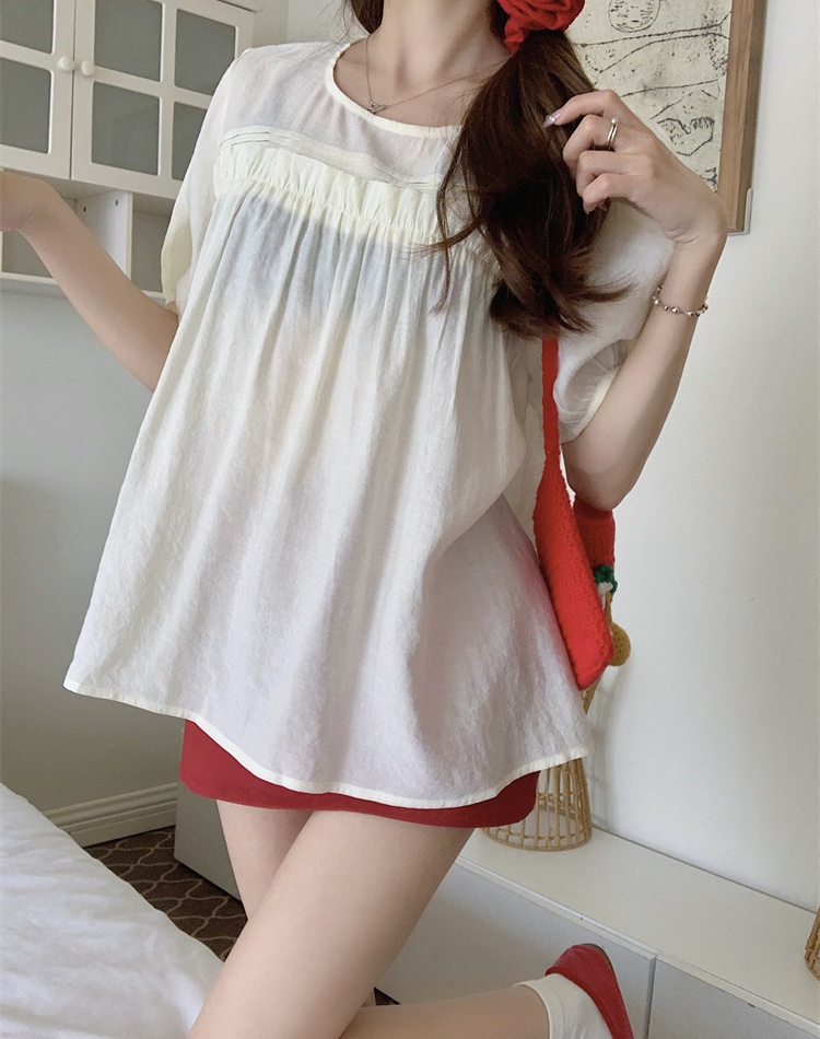 France style purple tops temperament shirt for women