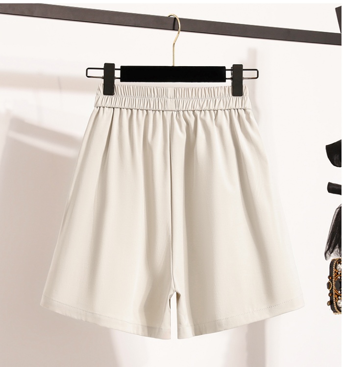 A-line high waist wide leg pants Cover belly slim shorts