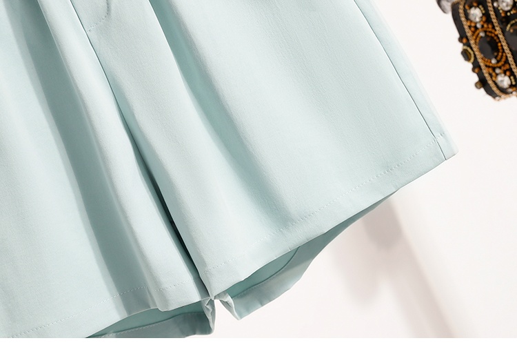 A-line high waist wide leg pants Cover belly slim shorts