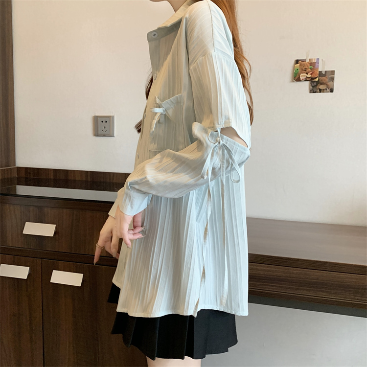 Sunscreen all-match coat frenum loose shirt for women